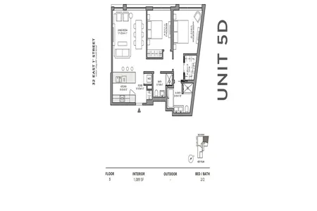 Unit for sale at 32 E 1st St #5D, Manhattan, NY 10003