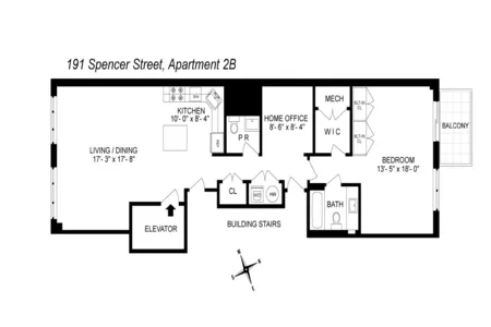 Unit for sale at 191 Spencer Street #2B, Brooklyn, NY 11205