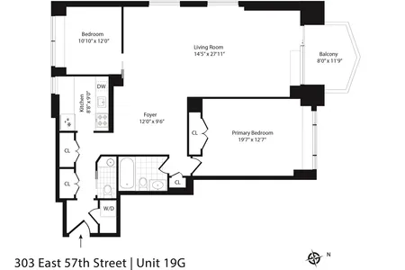 Unit for sale at 303 E 57th St #19G, Manhattan, NY 10022