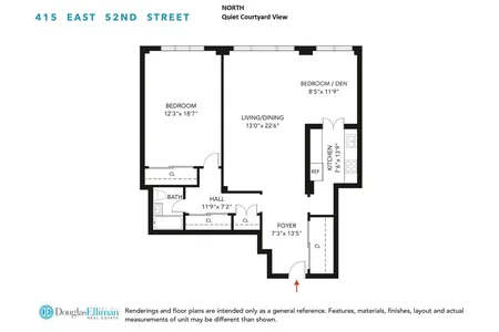 Unit for sale at 415 E 52nd St #9AA, Manhattan, NY 10022