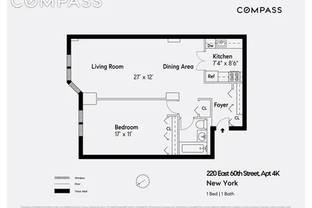 Unit for sale at 220 E 60th St #4K, Manhattan, NY 10022