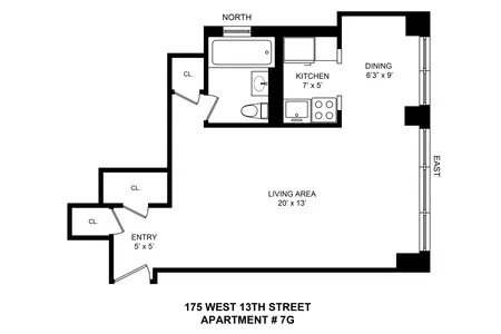Unit for sale at 175 West 13th Street #7G, Manhattan, NY 10011