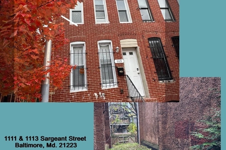 Unit for sale at 1113 Sargeant Street, BALTIMORE, MD 21223