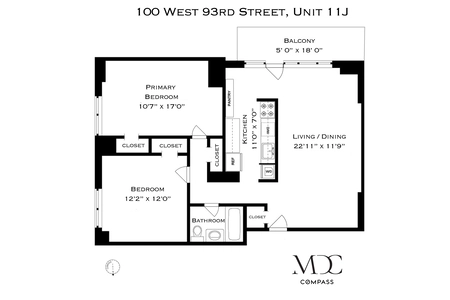 Unit for sale at 100 West 93rd Street, Manhattan, NY 10025