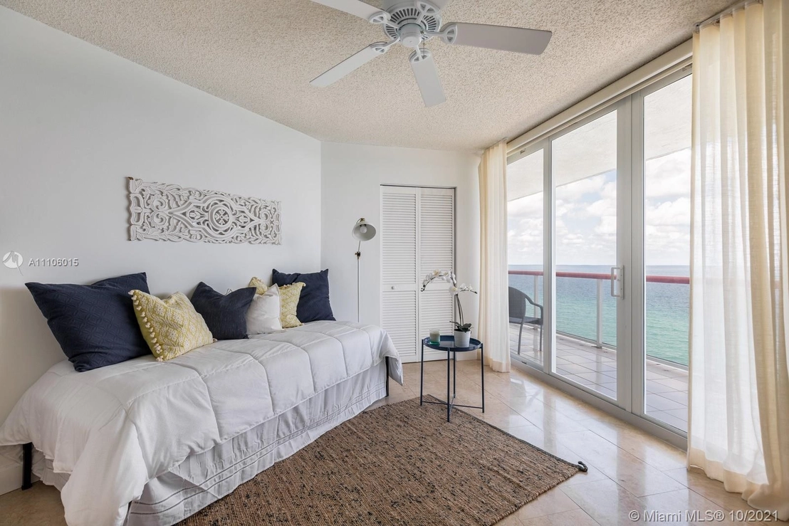 Livingroom at Unit 1110 at 6767 Collins Ave
