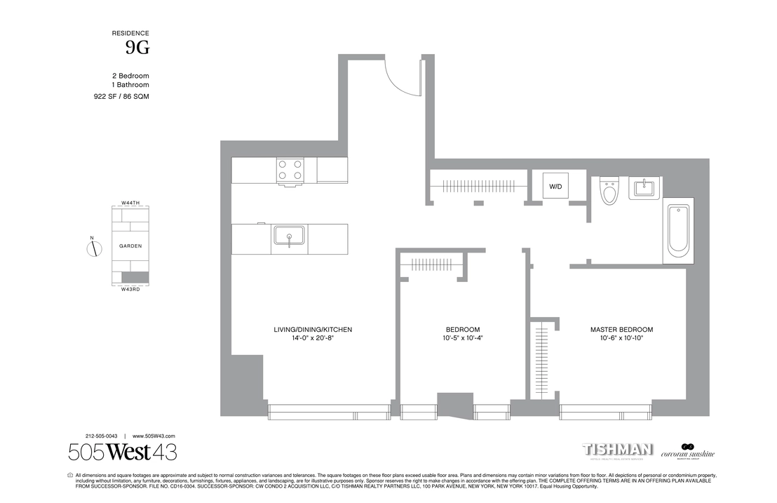 Photo of Unit 9G at 505 W 43RD Street