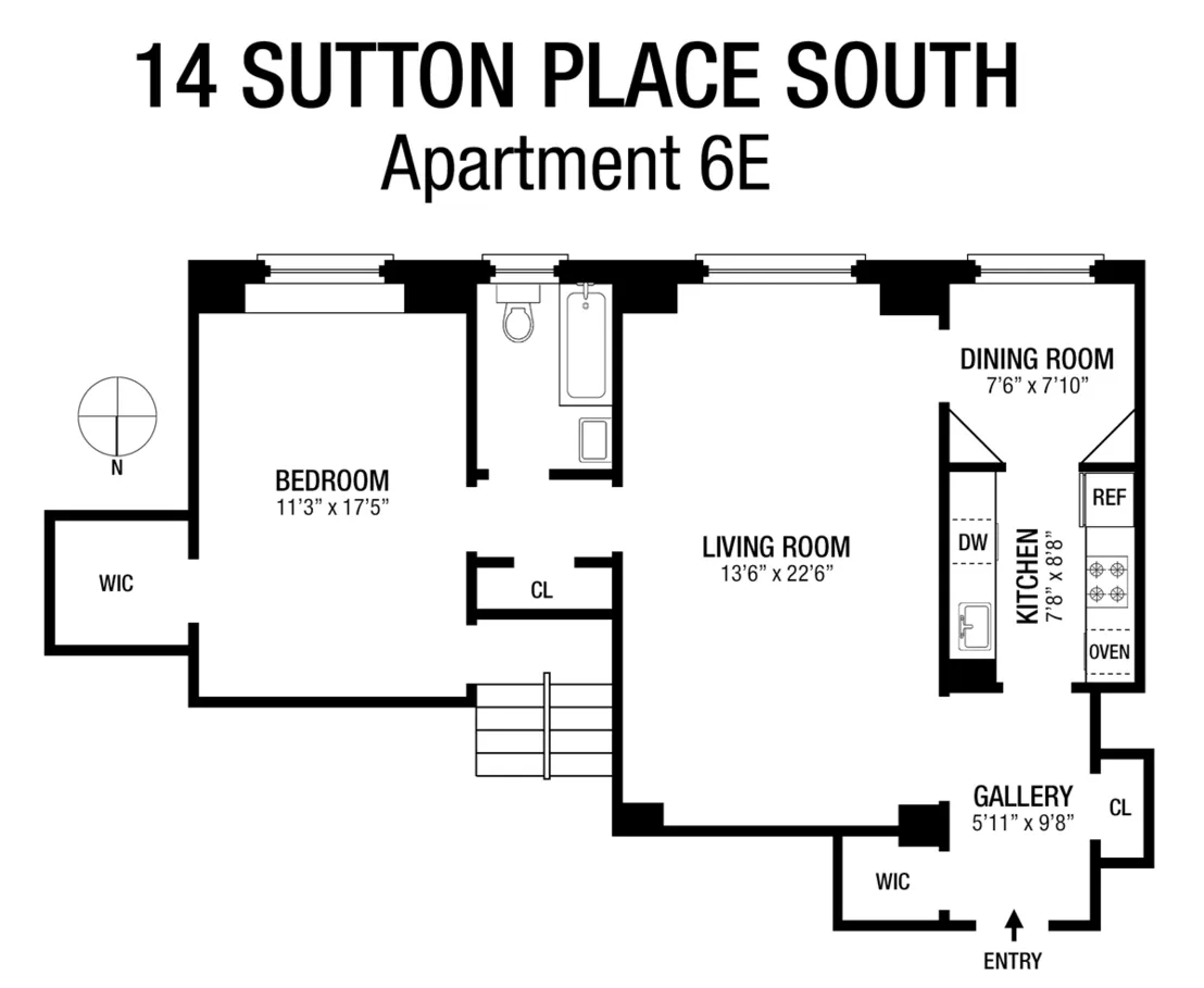 Photo of Unit 6E at 14 Sutton Place S