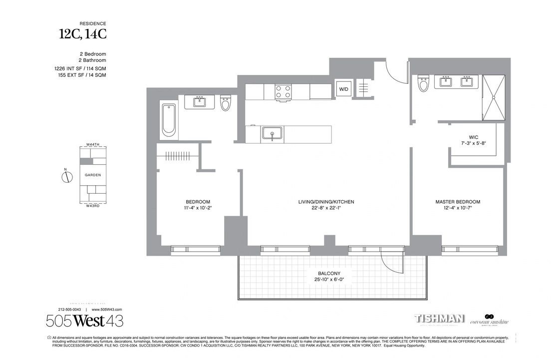 Photo of Unit 14C at 505 W 43RD Street