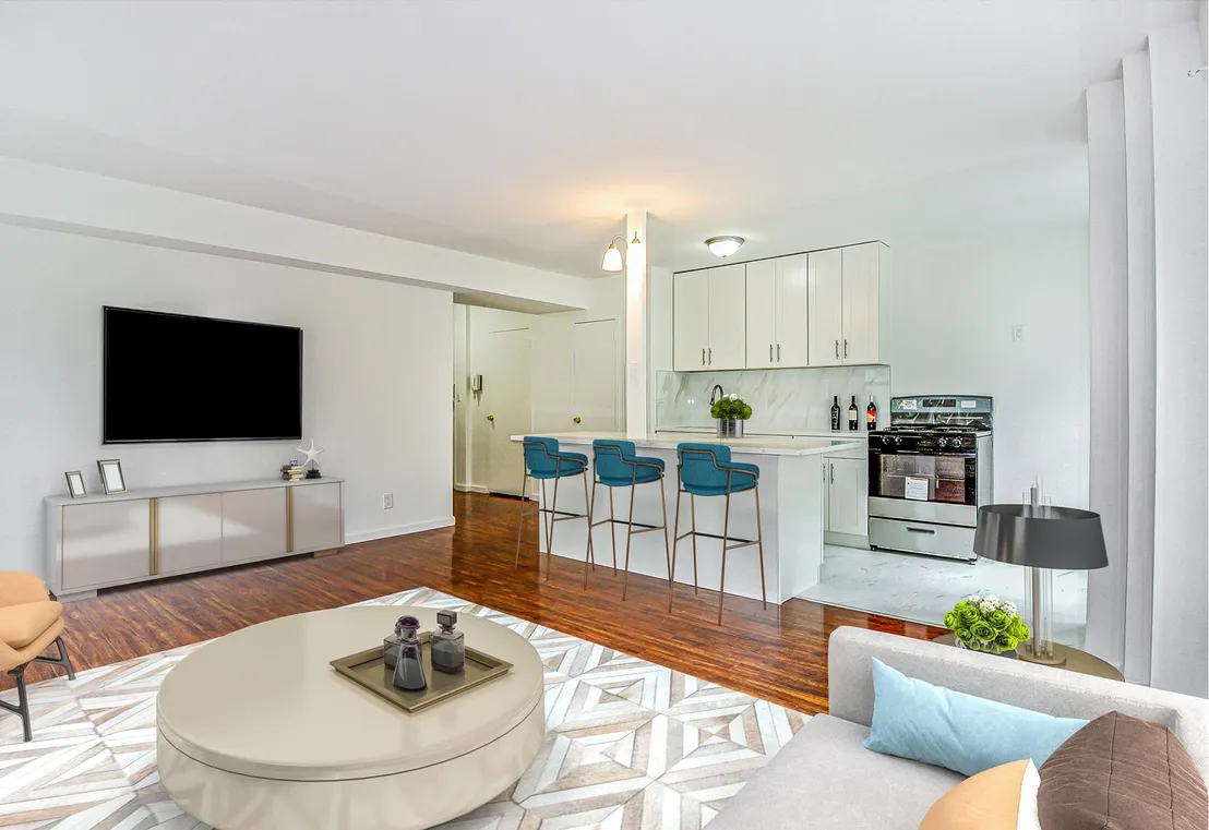 Livingroom at Unit 3G at 549 W 123RD Street
