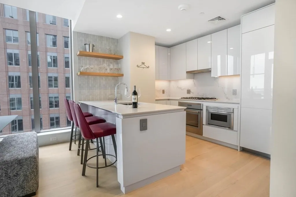 Kitchen, Dining at Unit 1702 at 135 Seaport Blvd