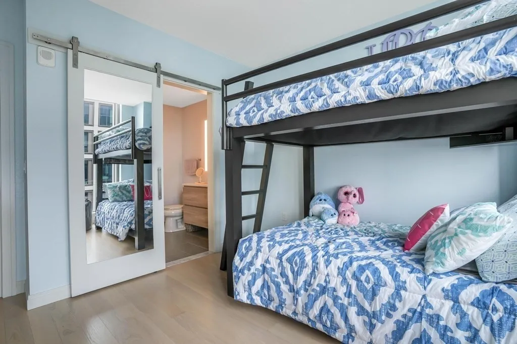 Bedroom at Unit 1702 at 135 Seaport Blvd