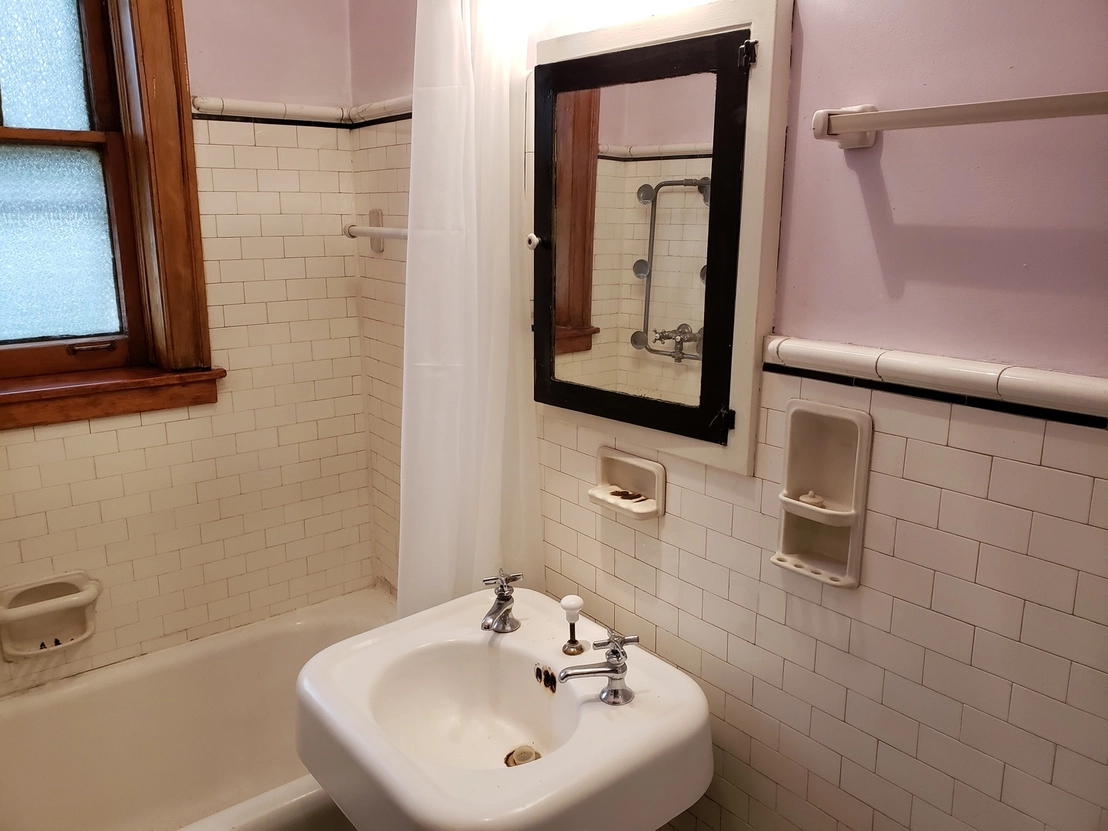 Bathroom at Unit 2N at 1518 East 59th Street