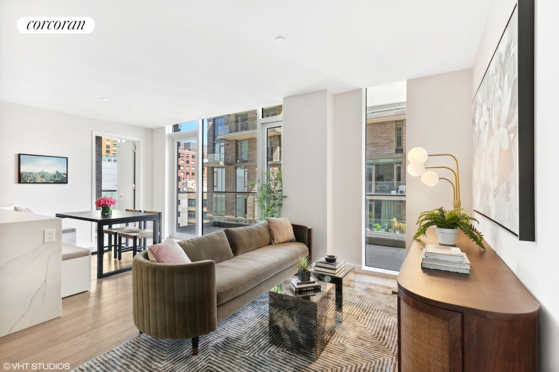 Livingroom, Dining at Unit 11D at 505 W 43RD Street