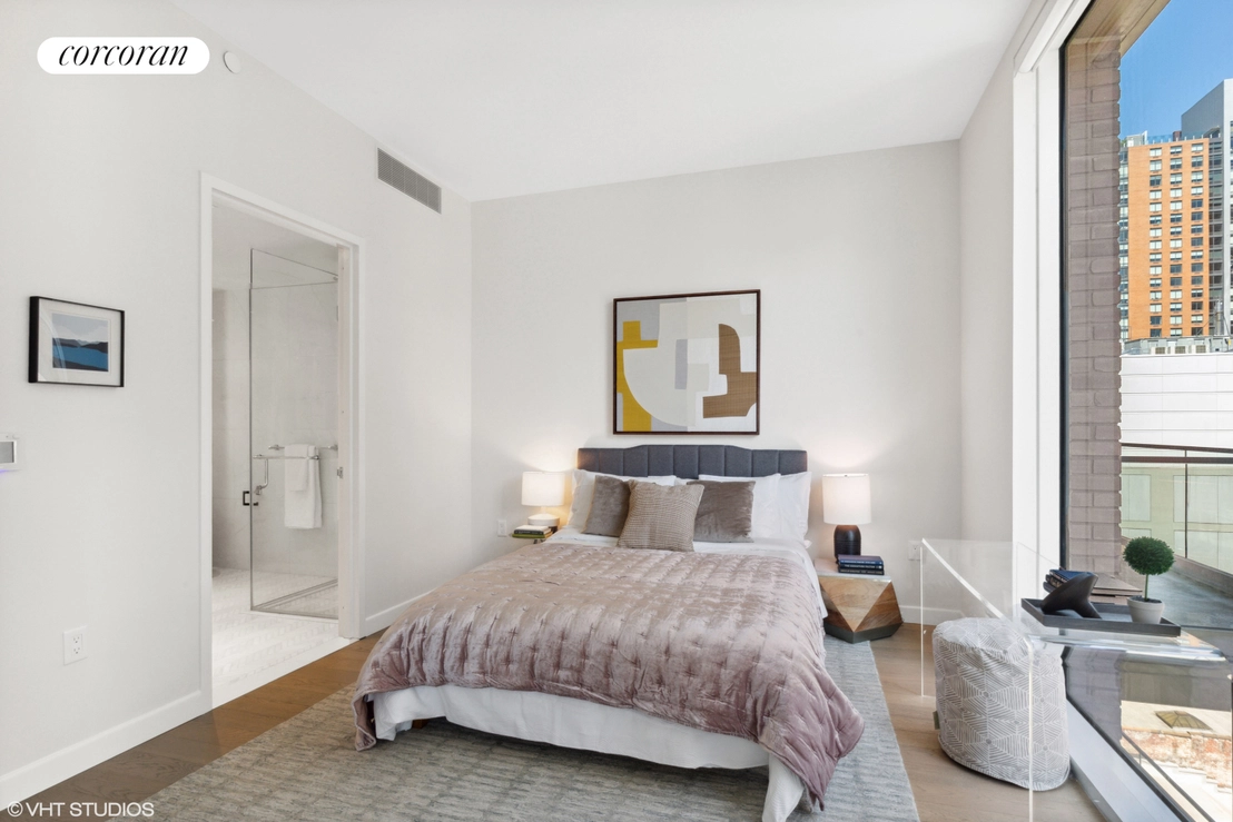 Bedroom at Unit 11D at 505 W 43RD Street