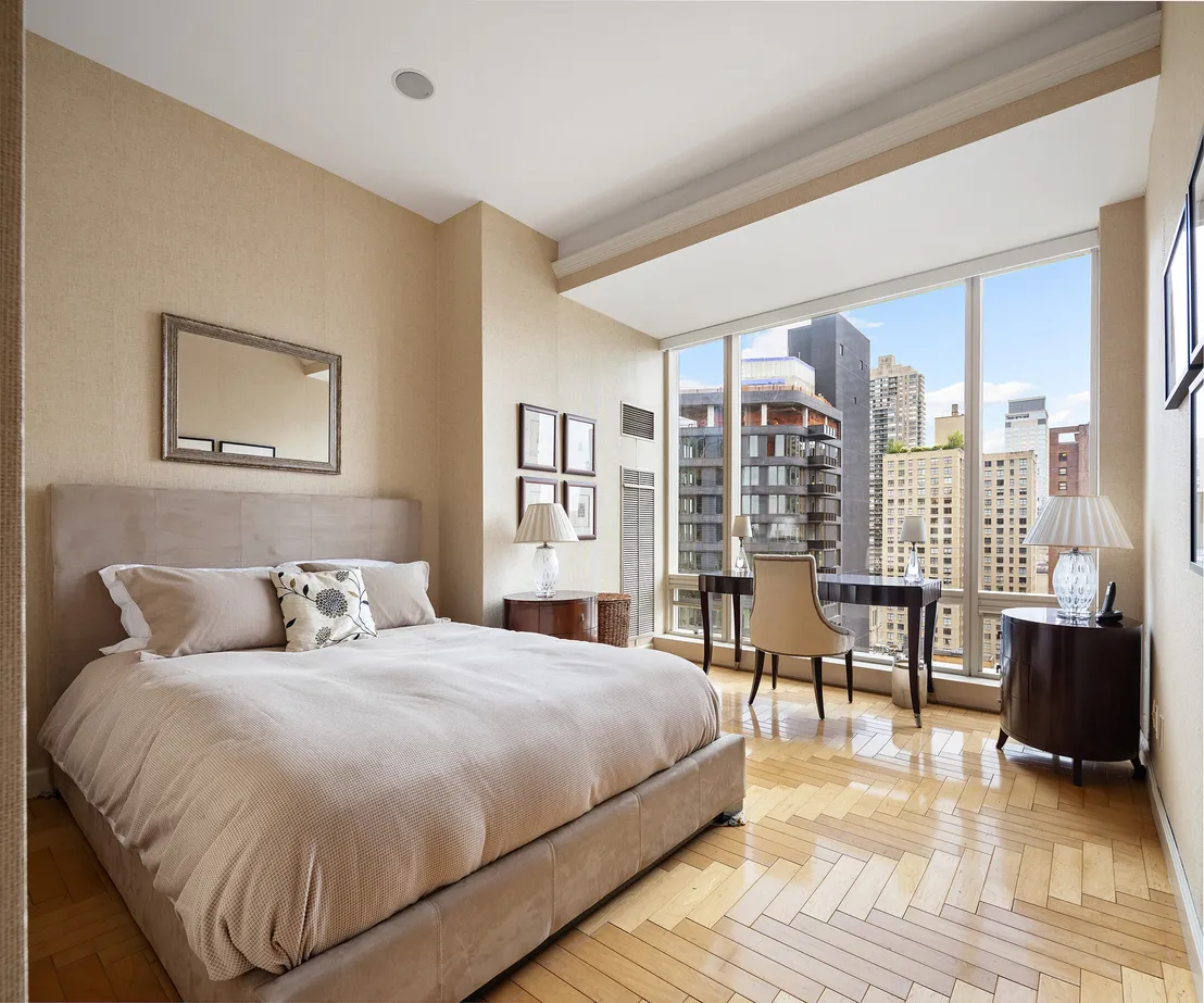 Bedroom at Unit 27G at 1 Central Park W