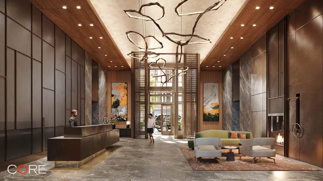 Lobby at Unit 10CE at 555 W 22nd Street