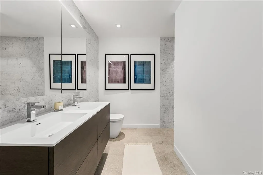 Bathroom at Unit 5A at 75 First Avenue