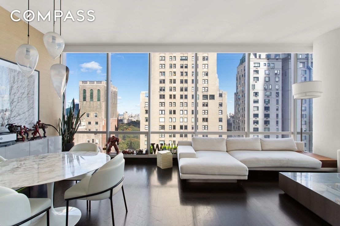 Livingroom, Dining at Unit 32A at 157 W 57th Street