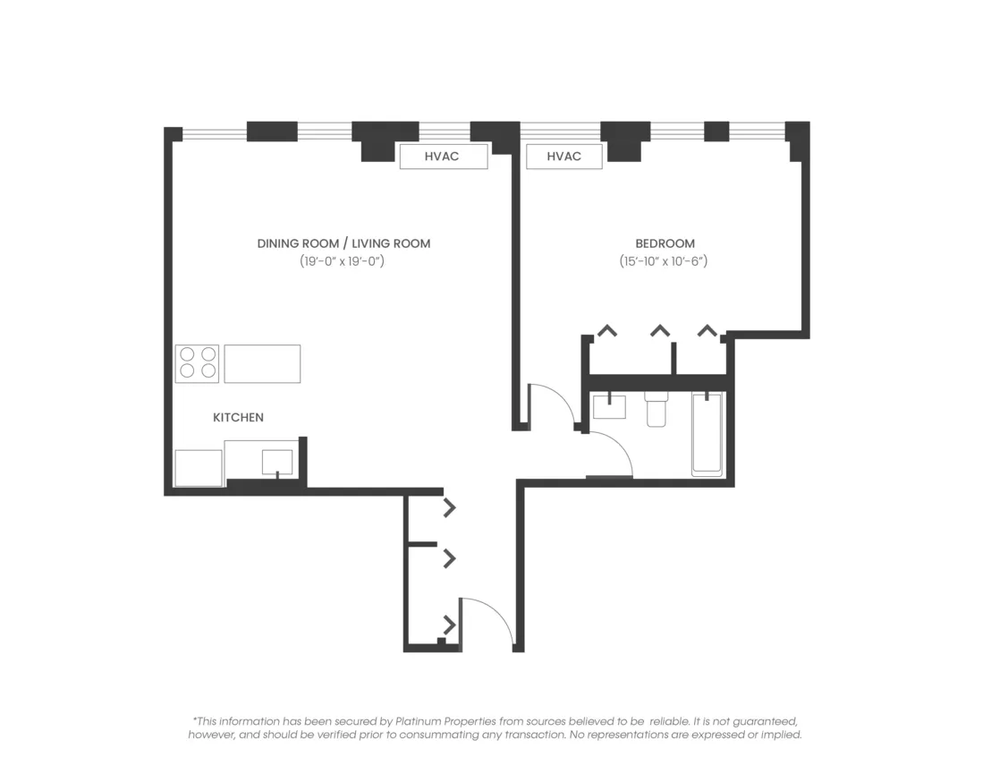 Floorplan at Unit 21A at 225 Rector Place
