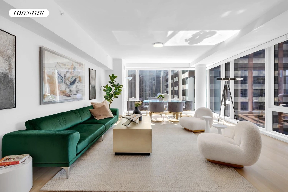 Livingroom at Unit 27A at 135 W 52ND Street