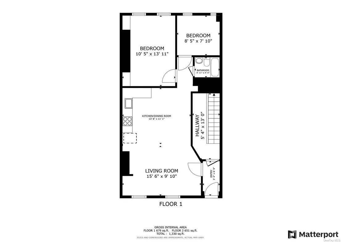 Floorplan at 296 Menahan Street