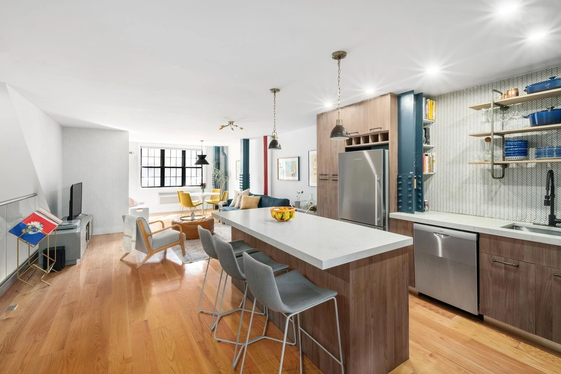 Kitchen, Livingroom, Dining at Unit 1 at 219 WEIRFIELD Street