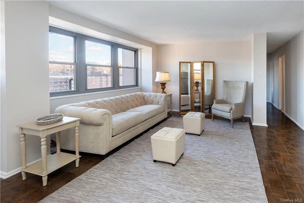 Livingroom at Unit 15A at 290 W 232nd Street