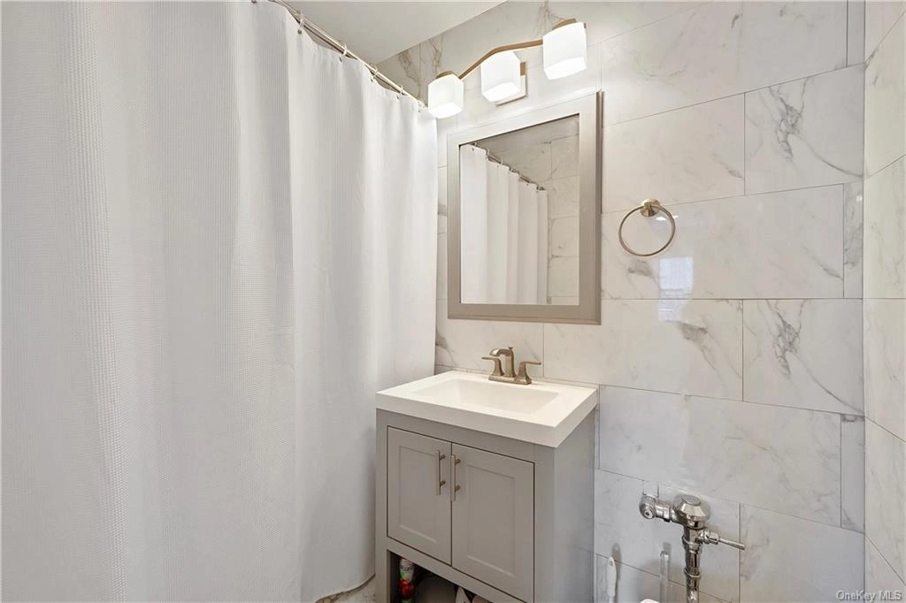 Bathroom at Unit 5G at 3131 Grand Concourse