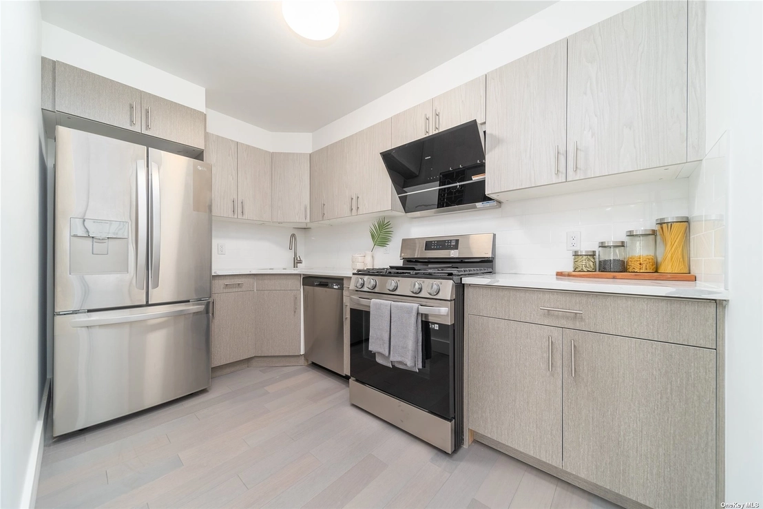 Kitchen at Unit 3C at 131-19 Fowler Avenue