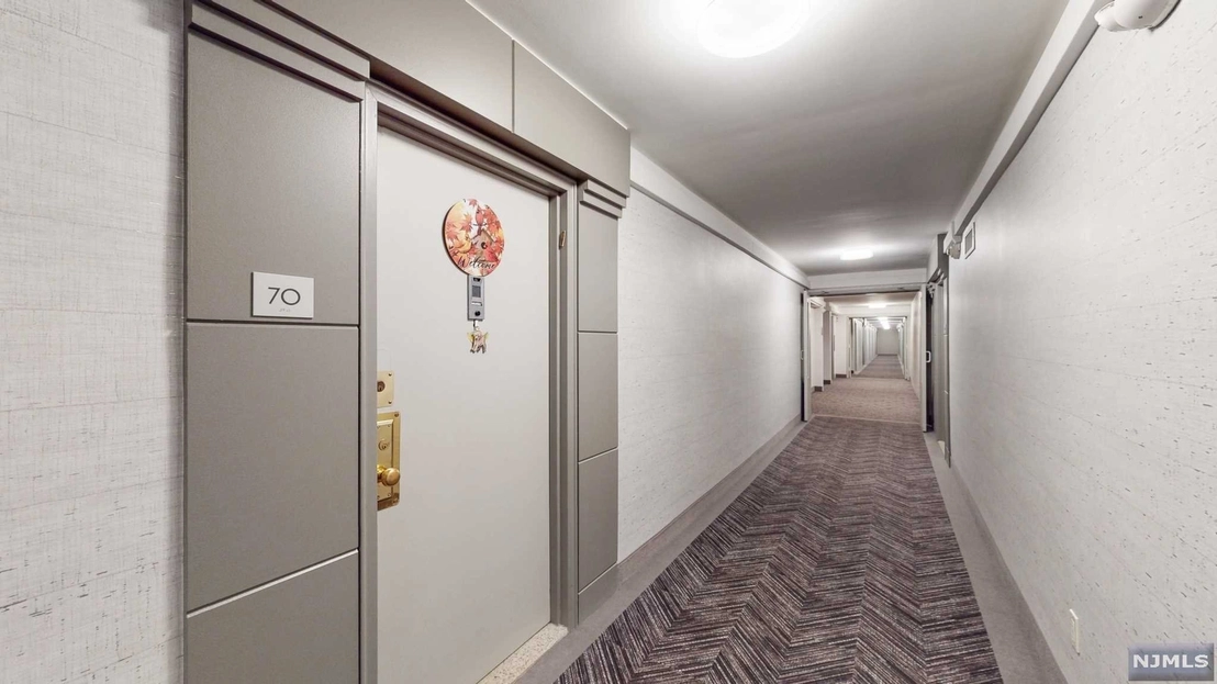 Hallway at Unit 7O at 2185 Lemoine Avenue