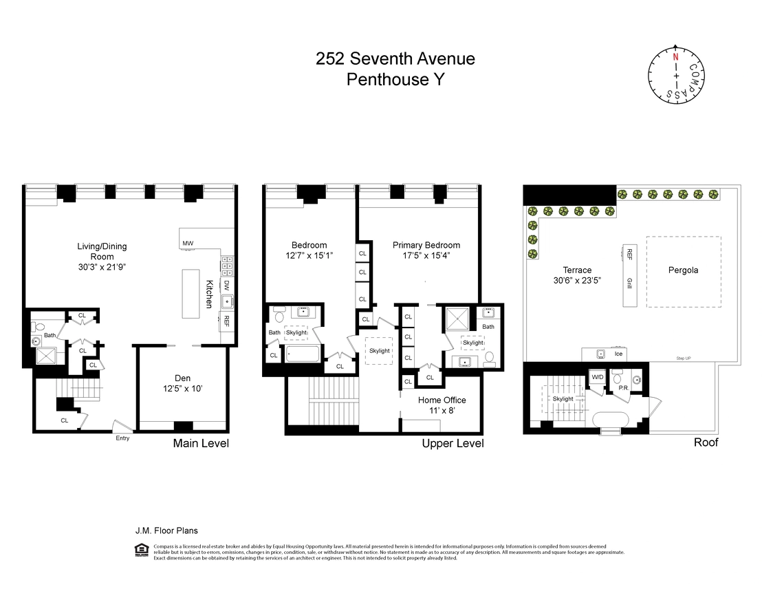 Floorplan at Unit PHY at 252 7th Avenue