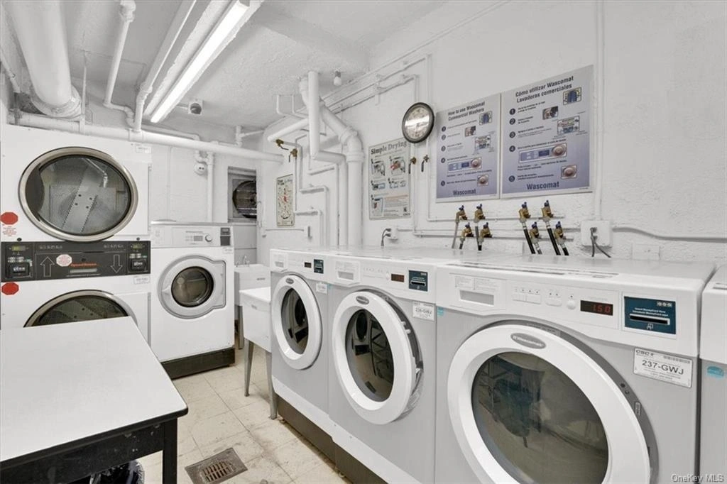 Laundry at Unit 3H at 52 Yonkers Terrace