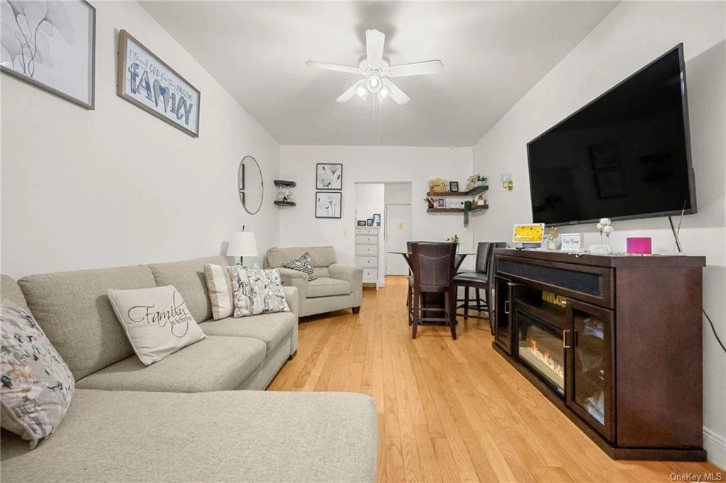 Livingroom at Unit 3A at 2156 Cruger Avenue