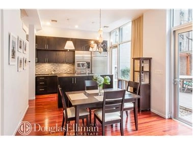 Kitchen, Dining, Livingroom at Unit TH1AB at 353 E 72nd St