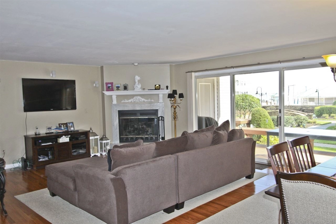Livingroom, Dining at Unit 411 at 902 Ocean Drive