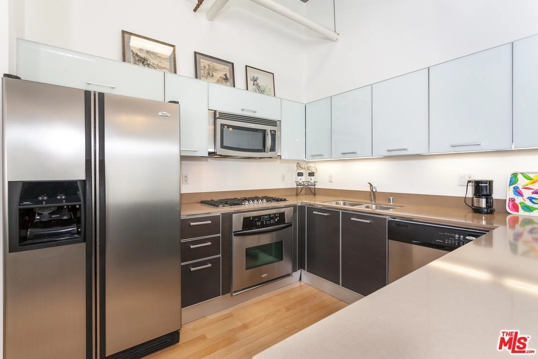 Kitchen at Unit 734 at 645 West 9TH Street