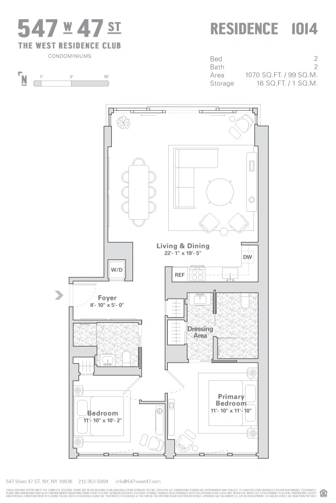 Photo of Unit 1014 at 547 W 47TH Street