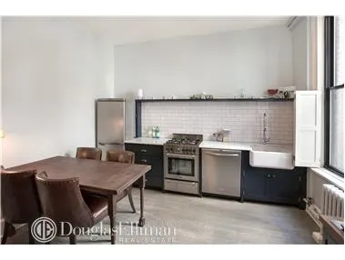Kitchen, Dining, Livingroom at Unit 9J at 210 Riverside Drive