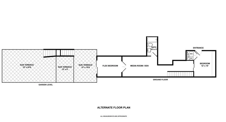 Floorplan at Unit 1A at 211 N 5th Street
