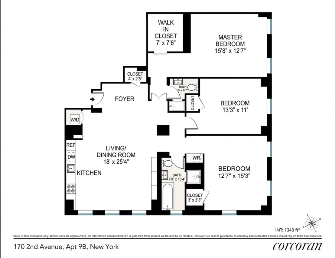 Photo of Unit 9B at 170 2ND Avenue