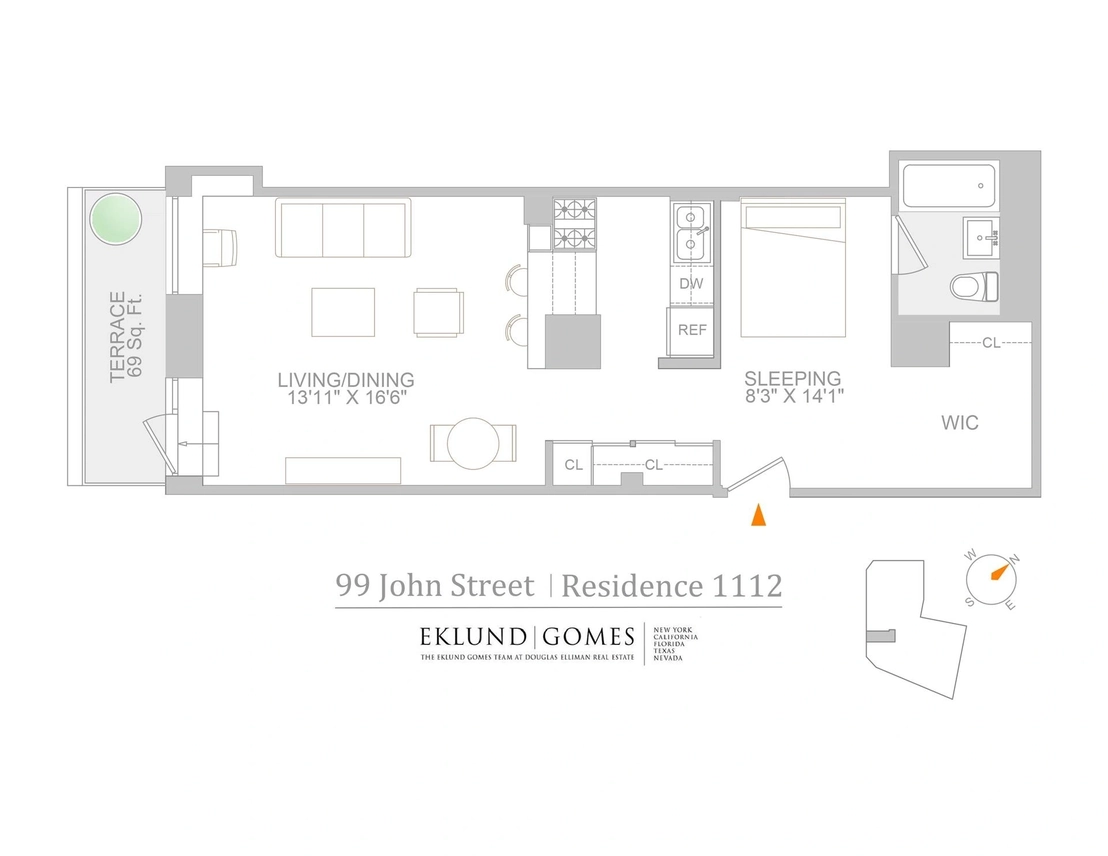 Photo of Unit 1112 at 99 JOHN Street