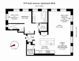 Thumbnail Floorplan at Unit 9B at 575 6TH Avenue