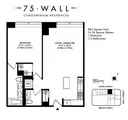 Thumbnail Floorplan at Unit 38K at 75 Wall Street