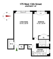 Thumbnail Floorplan at Unit 14F at 175 W 13th Street