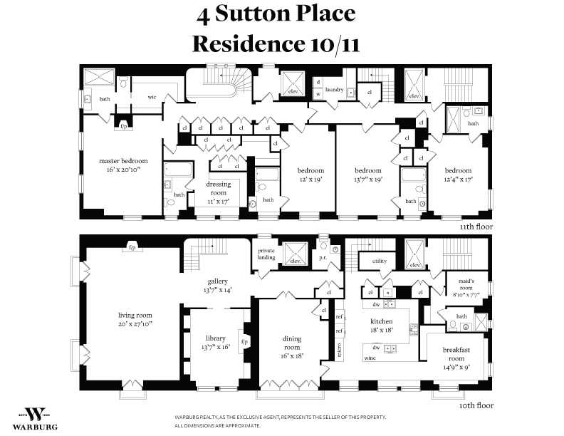 4 Sutton Place 1011fl New York Ny Sales Floorplans Property Records Realtyhop