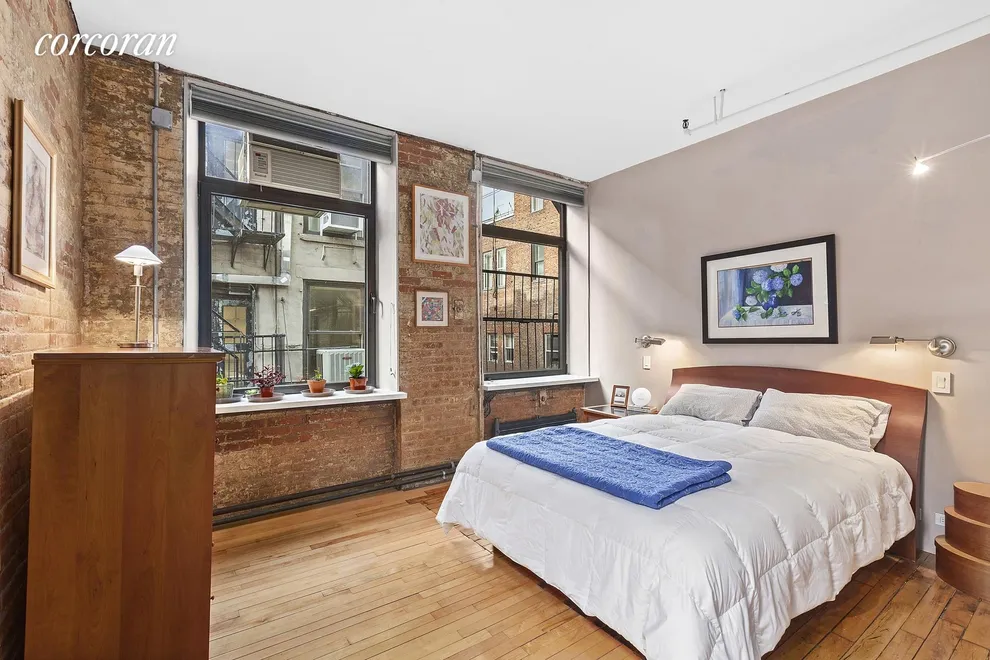 Bedroom at Unit 5R at 101 Wooster St