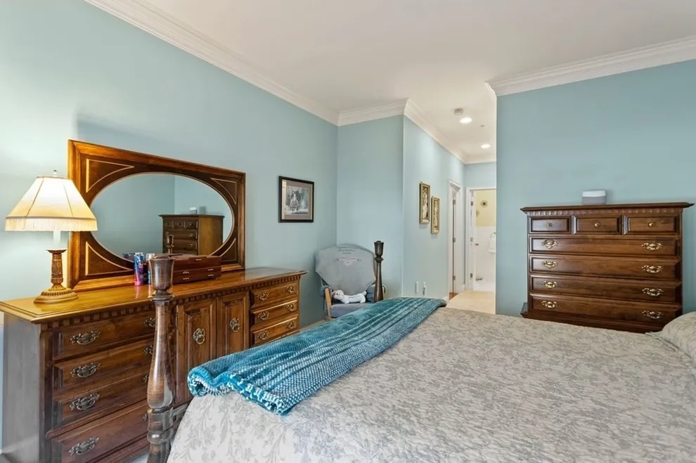 Bedroom at Unit 1 at 900 Lynnfield Street