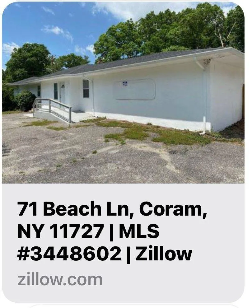Unit for sale at 71  Beach Ln, CORAM, NY 11727