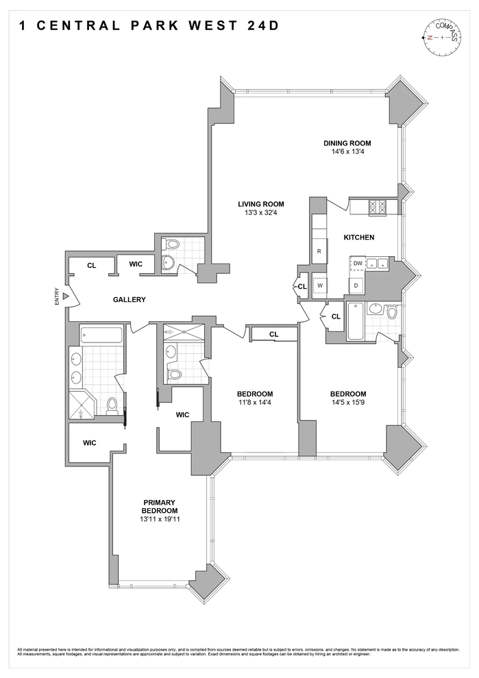 Unit for sale at 1 Central Park W, Manhattan, NY 10023