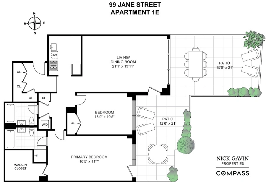Unit for sale at 99 Jane Street, Manhattan, NY 10014